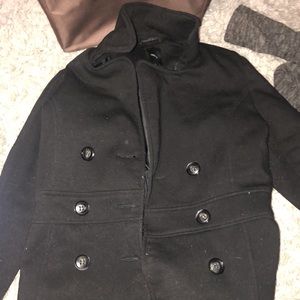 Black pea coat